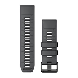 QuickFit® 26 Armbänder Slate Grey/Schwarz Silikon – Garmin