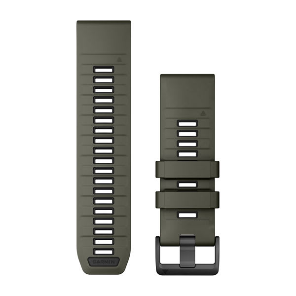 QuickFit® 26-Armbänder, Olive/Schwarz Silikon – Garmin