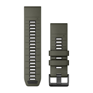 QuickFit® 26-Armbänder, Olive/Schwarz Silikon – Garmin