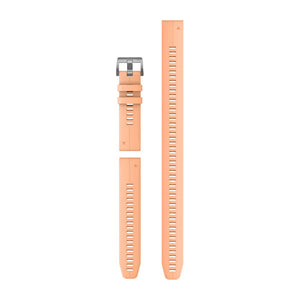 QuickFit® 22 Armbänder, Silikon in Shell Pink (Taucher-Set mit 3 Teilen) – Garmin