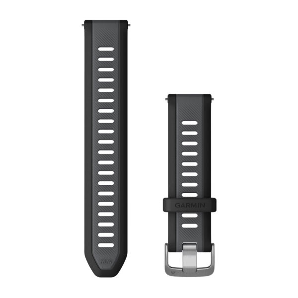 Schnellverschluss-Riemen (20 mm), Schwarz/Slate Grey – Garmin