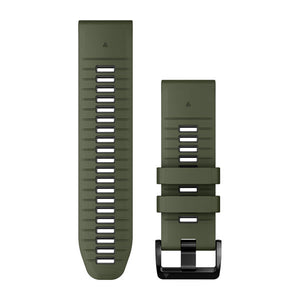 QuickFit® 26 Uhrenarmbänder, Moss/Graphite Silikon – Garmin