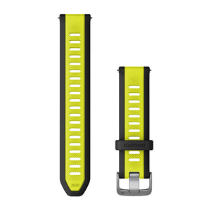 Quick-Release-Armbänder (20 mm) Amp Yellow/Schwarz – Garmin