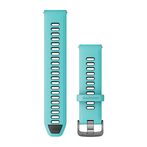 Quick-Release-Armbänder (22 mm) Aqua/Schwarz, Slate Hardware – Garmin