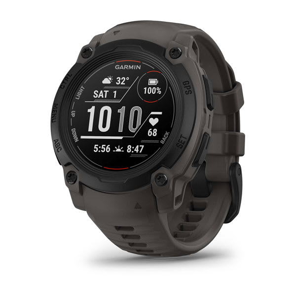 Instinct® E – 40 mm, Schwarz mit Charcoal-Armband – Garmin