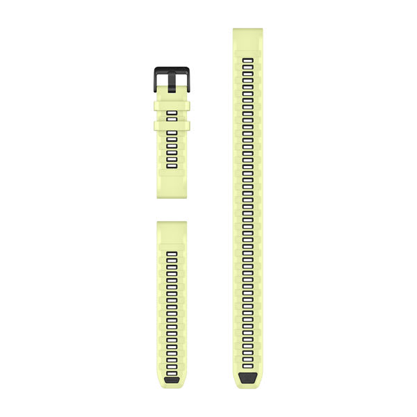 QuickFit® 22-Armbänder, Zitronen Silikon (Taucher-Set mit 3 Teilen) – Garmin