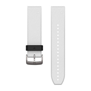 QuickFit® 22 Uhrarmbänder, Weißes Silikon – Garmin