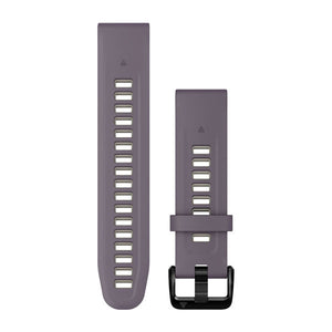 QuickFit® 20 Uhrenarmbänder, Deep Orchid/Light Sand Silikon – Garmin