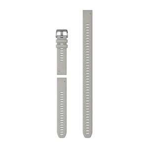 QuickFit® 20 Uhrenarmbänder, Fog Grey Silikon (Taucher-Set mit 3 Teilen) – Garmin