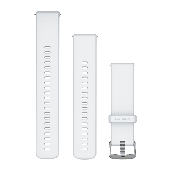Quick Release-Armbänder (22 mm) Whitestone, Silberne Hardware – Garmin
