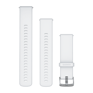 Quick Release-Armbänder (22 mm) Whitestone, Silberne Hardware – Garmin