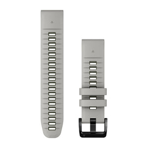 Quickfit 22 mm Uhrenarmbänder, Fog Gray/Moss Silikon – Garmin