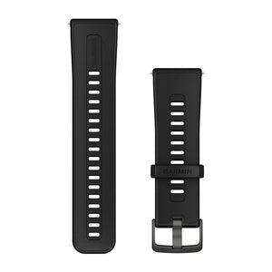 Schnellverschluss-Armbänder (24 mm), Schwarz Silikon – Garmin