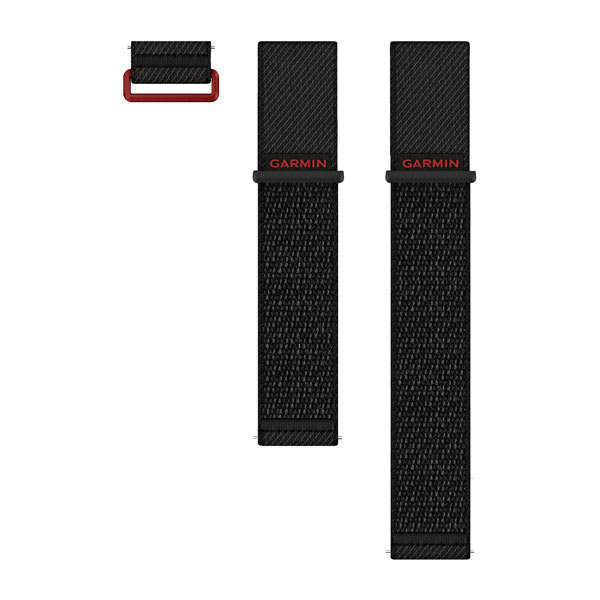 Schnellverschlussriemen (24 mm), Schwarz ComfortFit Nylon – Garmin