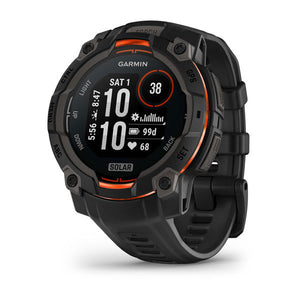 Instinct® 3 – 45 mm, Solar, Schwarz mit schwarzem Armband – Garmin