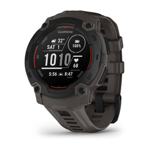 Instinct® E – 45 mm, Schwarz mit Charcoal-Armband – Garmin