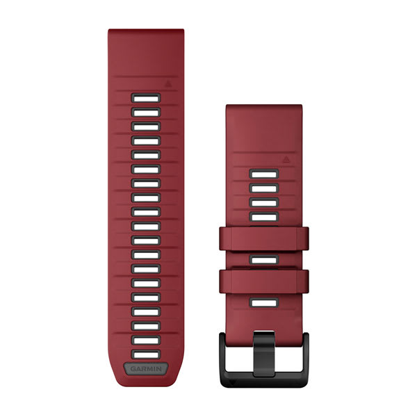 QuickFit® 26 Armbänder, Marsala/Graphite Silikon – Garmin