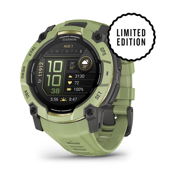 Instinct® 3 – 50 mm, AMOLED, Fern Green mit Fern Green Armband – Garmin
