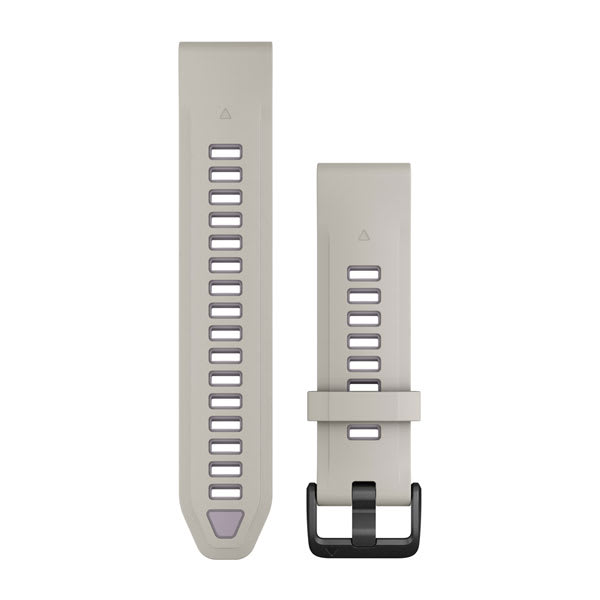 QuickFit® 20 Armbänder, Fog Grey/Lavender Silikon – Garmin