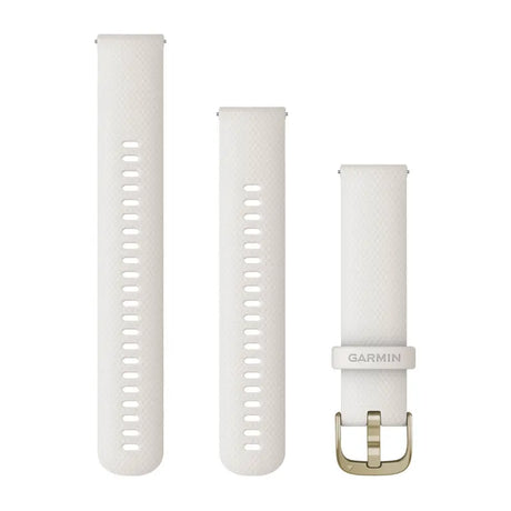 Quick Release remme (20 mm), Gennemskinnelig Bone/Mango med sølv hardware 1