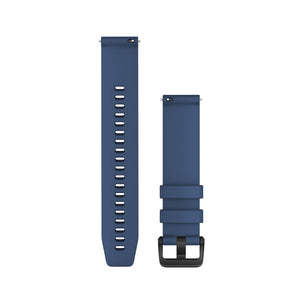 Quick-Release-Armbänder (20 mm), Tidal Blue, Schwarze Hardware – Garmin