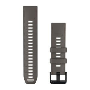 QuickFit® 22-mm-Armband, Pebble Gray/Silver Gray Silikon – Garmin