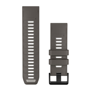 QuickFit® 26-mm-Armband, Pebble Gray/Silver Gray Silikon – Garmin