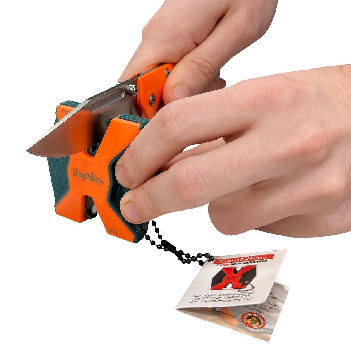 Klappmesser/Schleiferset Orange mit Verriegelung - AccuSharp