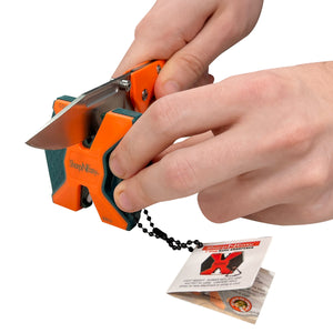 Klappmesser/Schleiferset Orange mit Verriegelung - AccuSharp