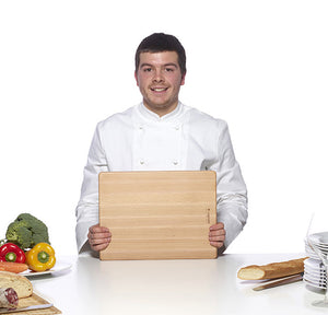 CHEF'S PLACE Schneidebrett - XL Buchenholz - Legnoart
