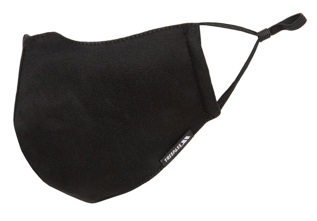 Cloth Face Mask + 3 Filters - Black - Trespass