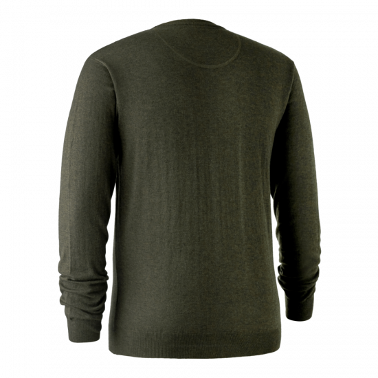 Kingston Strickpullover mit Rundhalsausschnitt – Grün – Deerhunter