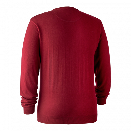 Kingston Pullover mit rundem Hals Rot - Deerhunter