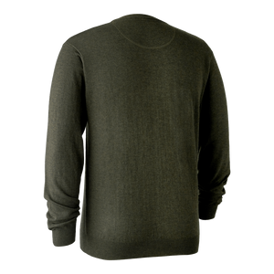 Kingston Strickpullover mit V-Ausschnitt Grün - Deerhunter
