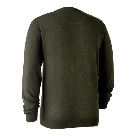 Kingston Strickpullover mit V-Ausschnitt Grün - Deerhunter