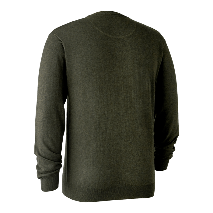 Kingston Strickpullover mit V-Ausschnitt Grün - Deerhunter
