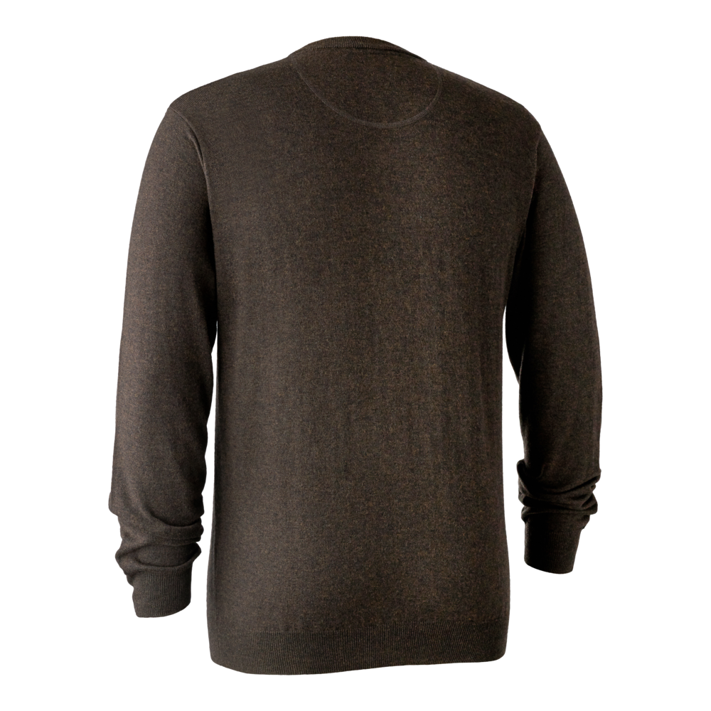 Kingston Pullover mit V-Ausschnitt Dark Elm - Deerhunter