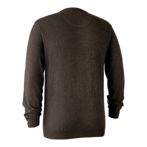 Kingston Pullover mit V-Ausschnitt Dark Elm - Deerhunter
