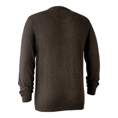 Kingston Pullover mit V-Ausschnitt Dark Elm - Deerhunter