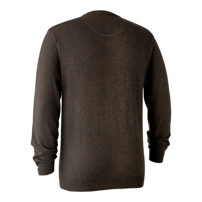 Kingston Pullover mit V-Ausschnitt Dark Elm - Deerhunter