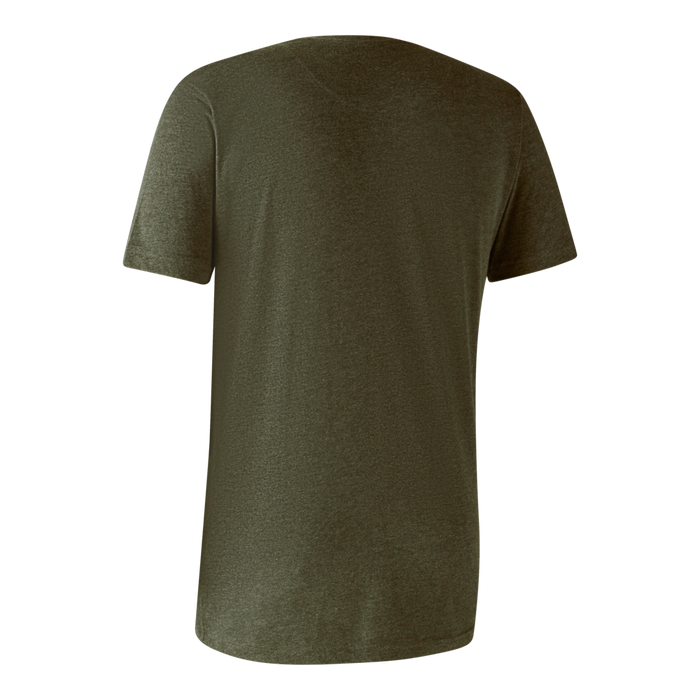 Basic-T-Shirt im 2er-Pack – Adventure Green Mel/Brown Leaf – Deerhunter