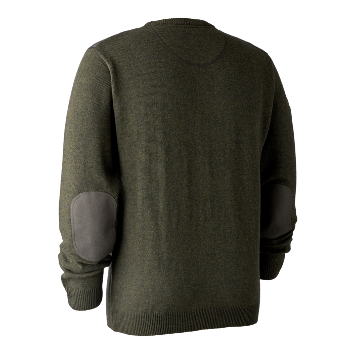 Sheffield-Strickpullover mit Rundhalsausschnitt – Grün – Deerhunter