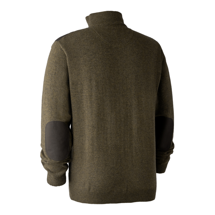 Sheffield-Strickjacke mit Reißverschluss am Hals – Zypresse – Deerhunter