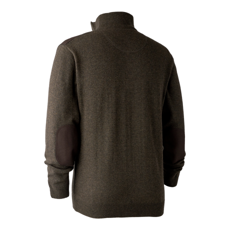 Sheffield Strickpullover mit Reißverschluss am Hals Dark Elm - Deerhunter