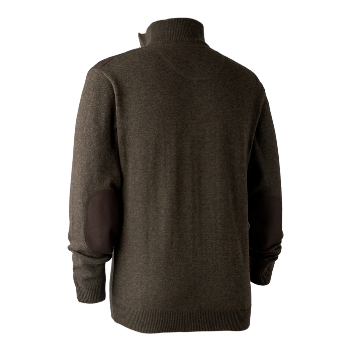 Sheffield Zip Neck Knit – Dunkle Ulme – Deerhunter