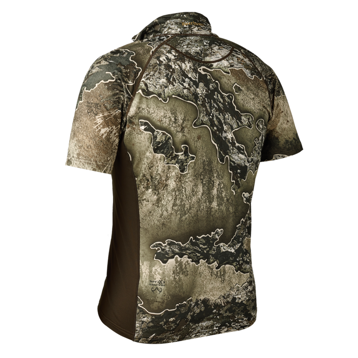 Isoliertes Excape-T-Shirt mit Reißverschluss am Kragen – Excape – Deerhunter