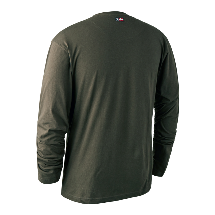Logo-Langarm-T-Shirt – Text – Deerhunter