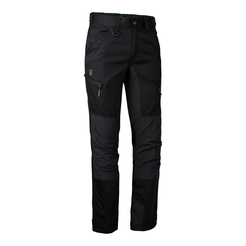 Gr. 50 - Rogaland Stretchhosen - Kontrast Schwarz - Deerhunter - Umtauschware