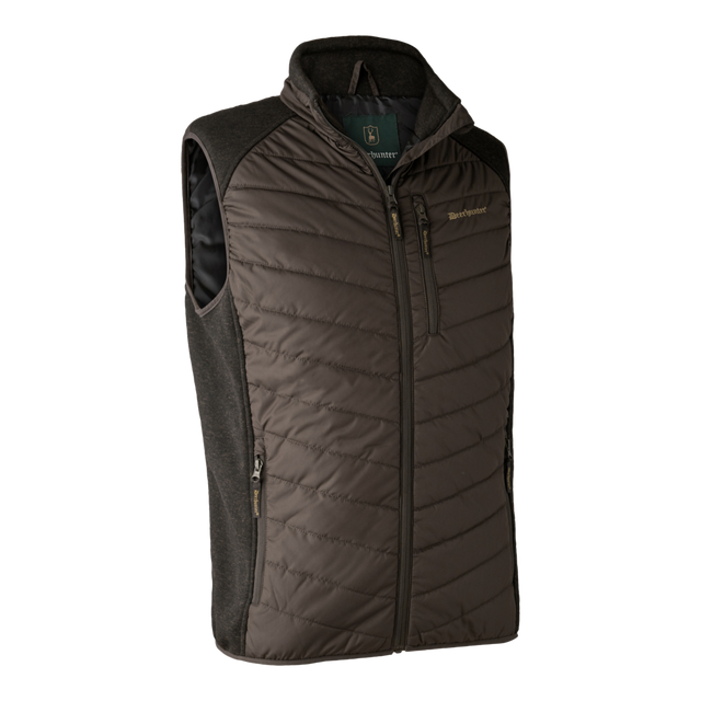 Moor Vatteret Vest med strik Brun - Deerhunter - Jagtbutikken