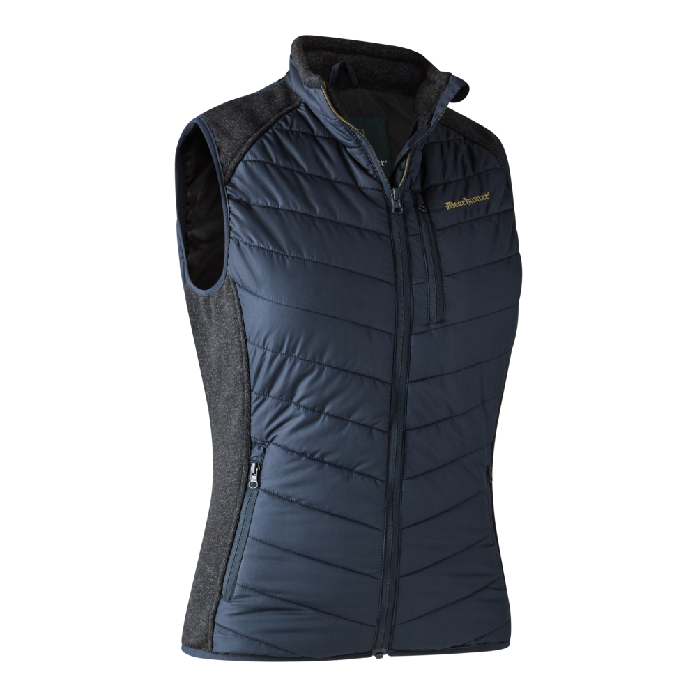 Gr. 44 - Lady Caroline gesteppte Weste Blau - Deerhunter - Umtauschware